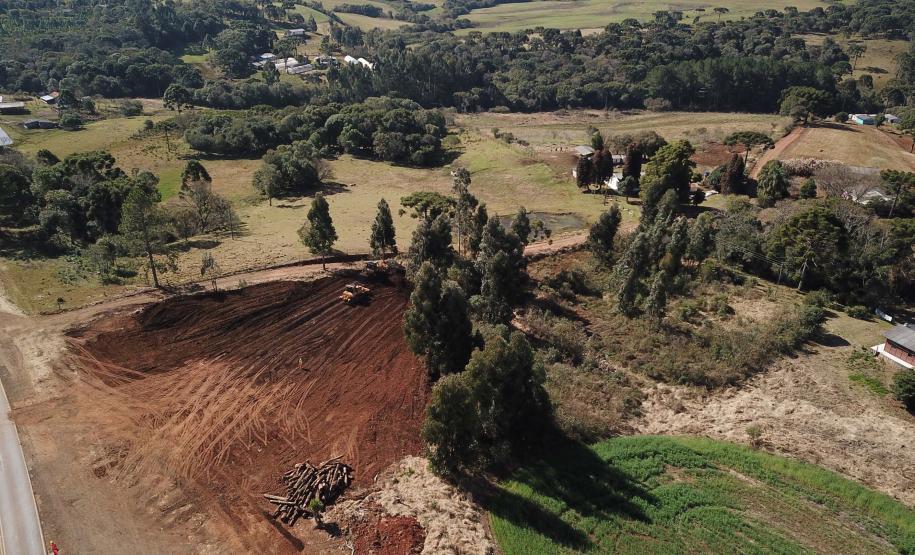 trecho da PRC-466 entre Guarapuava e Palmeirinha