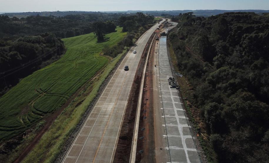 trecho da PRC-466 entre Guarapuava e Palmeirinha