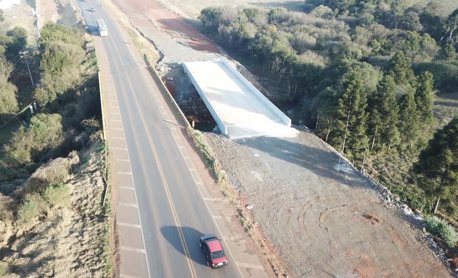 trecho da PRC-466 entre Guarapuava e Palmeirinha