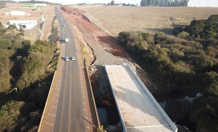 trecho da PRC-466 entre Guarapuava e Palmeirinha