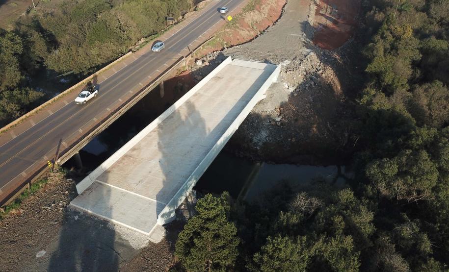 trecho da PRC-466 entre Guarapuava e Palmeirinha