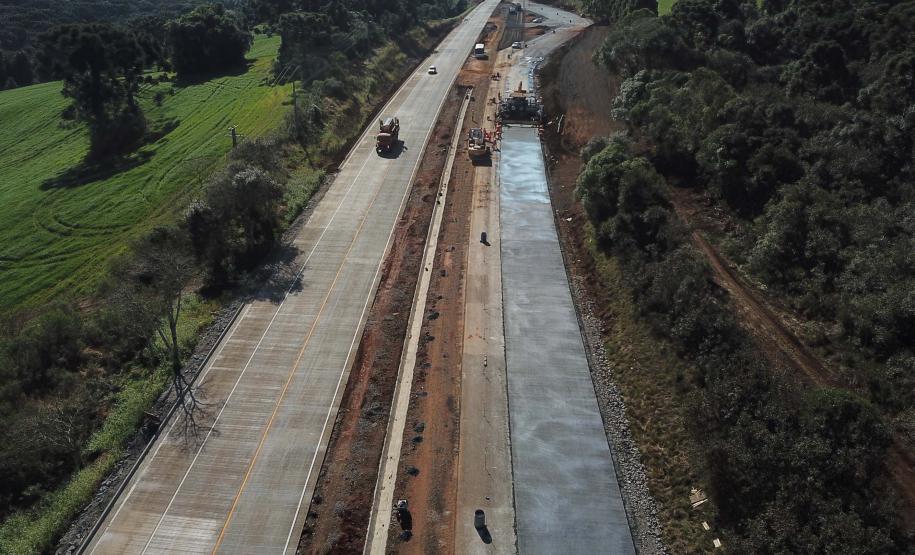 trecho da PRC-466 entre Guarapuava e Palmeirinha