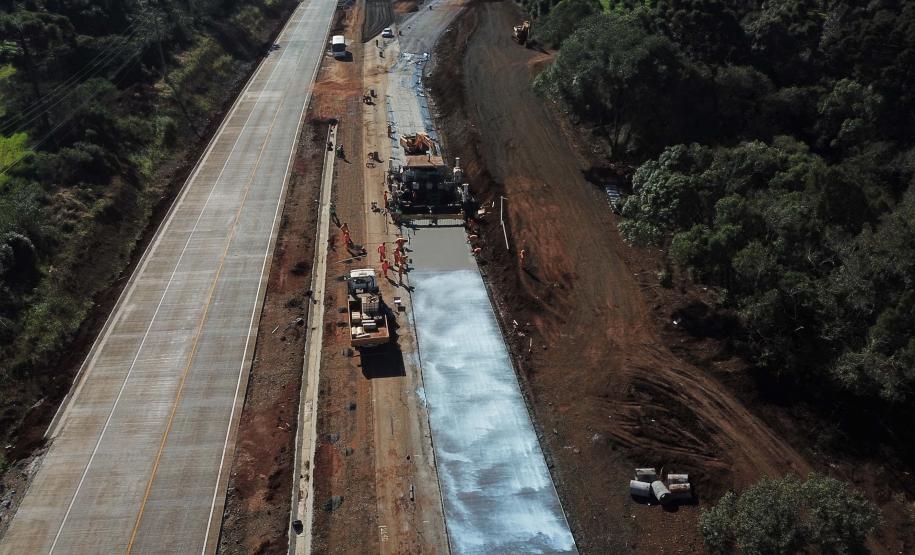 trecho da PRC-466 entre Guarapuava e Palmeirinha