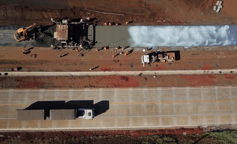 trecho da PRC-466 entre Guarapuava e Palmeirinha