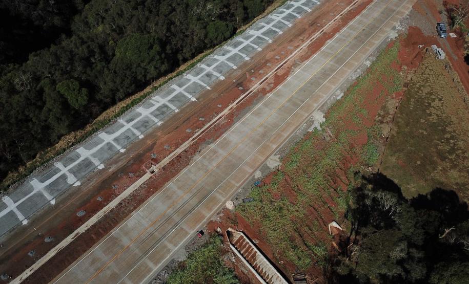 trecho da PRC-466 entre Guarapuava e Palmeirinha