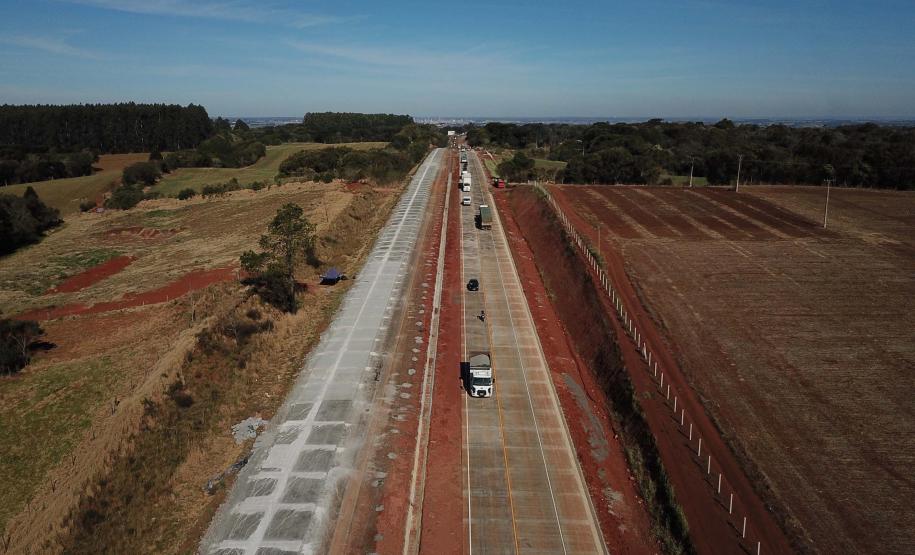 trecho da PRC-466 entre Guarapuava e Palmeirinha