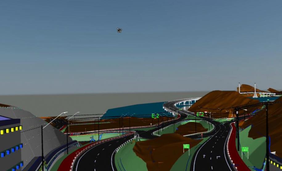 projeto dos acessos viários da Ponte de Guaratuba