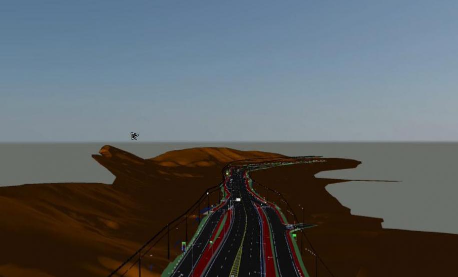 projeto dos acessos viários da Ponte de Guaratuba