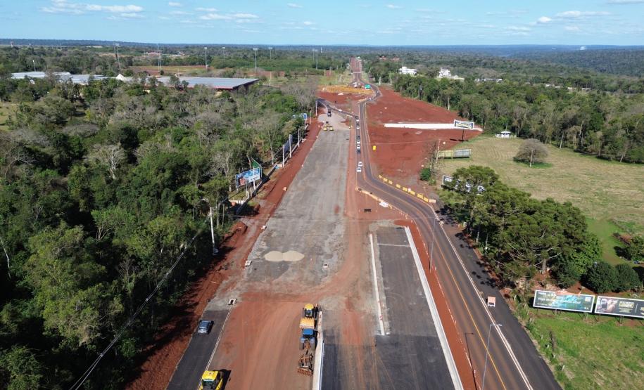 Obras Duplicação da Rodovia das Cataratas em Foz do Iguaçu