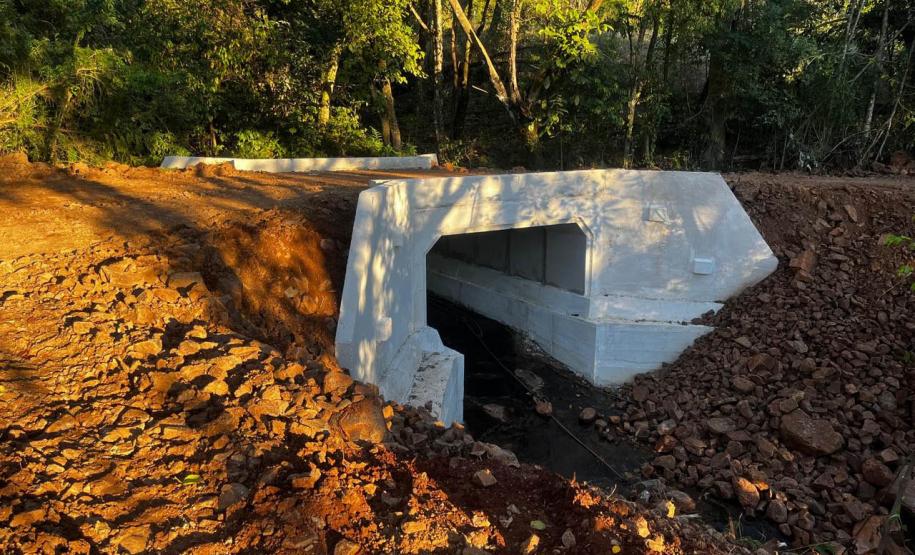 Obras da nova ponte de concreto
