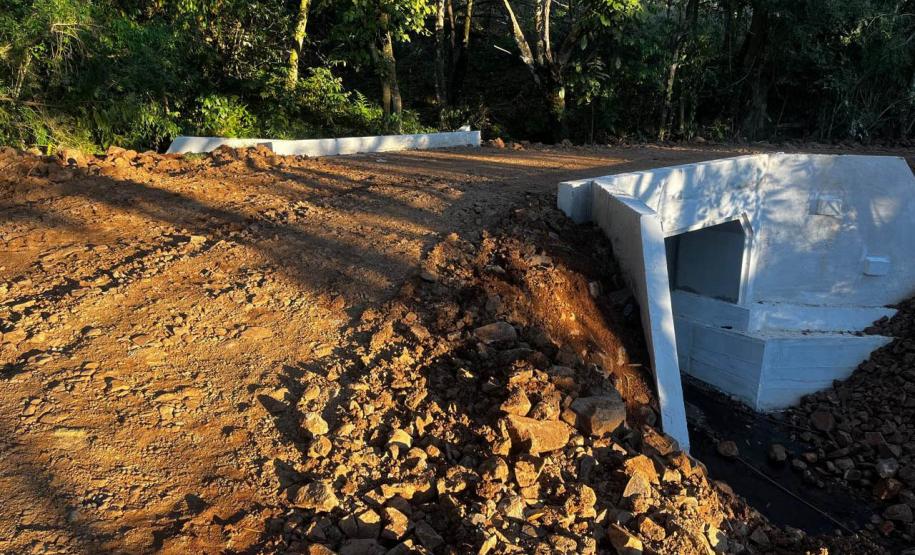 Obras da nova ponte de concreto