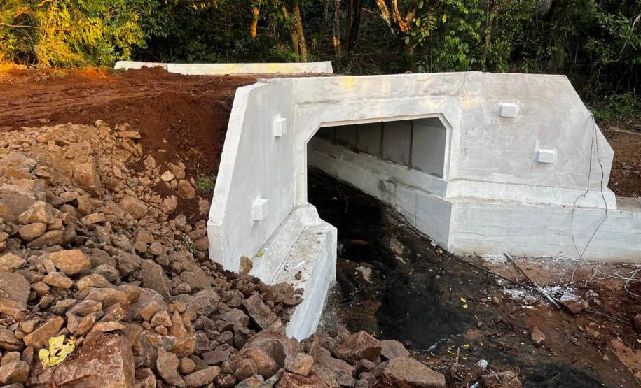 Obras da nova ponte de concreto