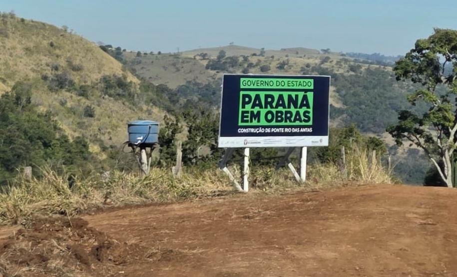 Obras da nova ponte de concreto