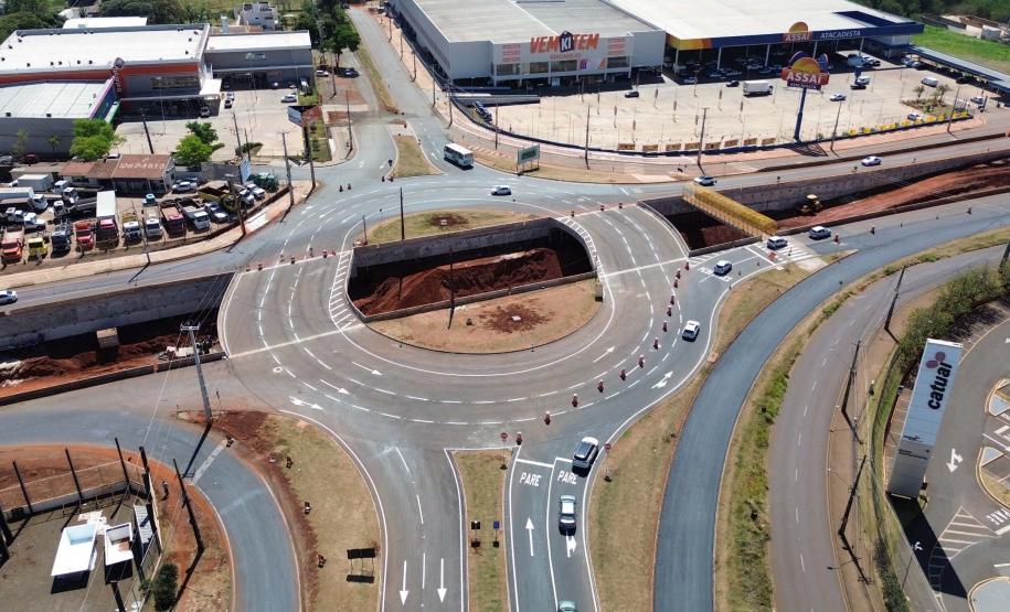 Obras Trevo do Catuaí em Maringá