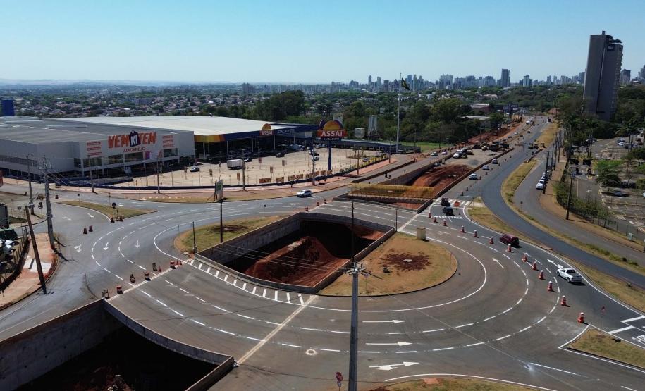Obras Trevo do Catuaí em Maringá