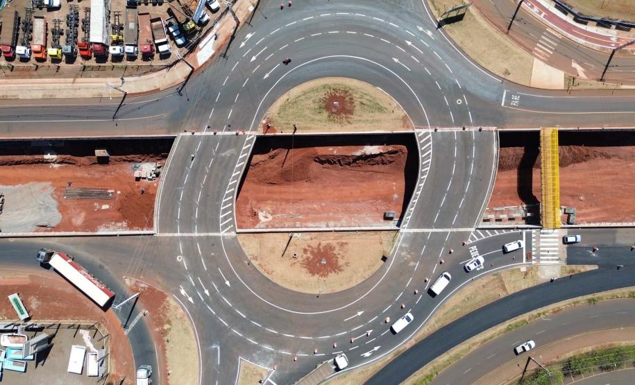 Obras Trevo do Catuaí em Maringá