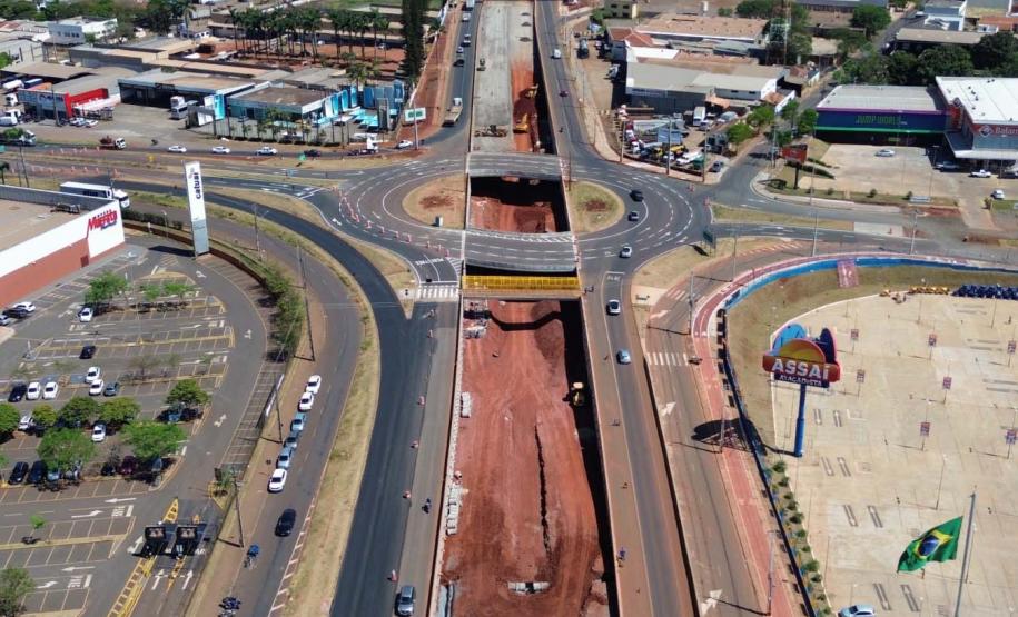 Obras Trevo do Catuaí em Maringá