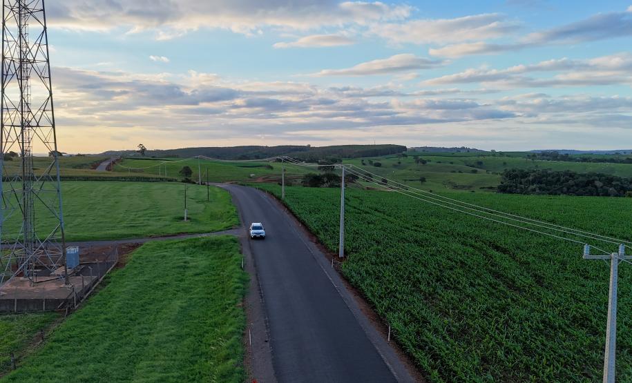 estrada entre Ramilândia e Santa Helena