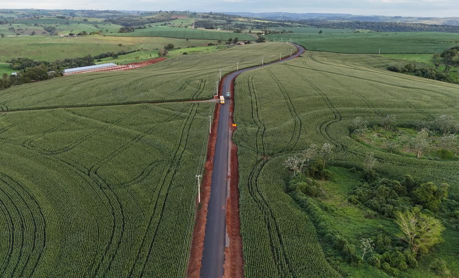 estrada entre Ramilândia e Santa Helena