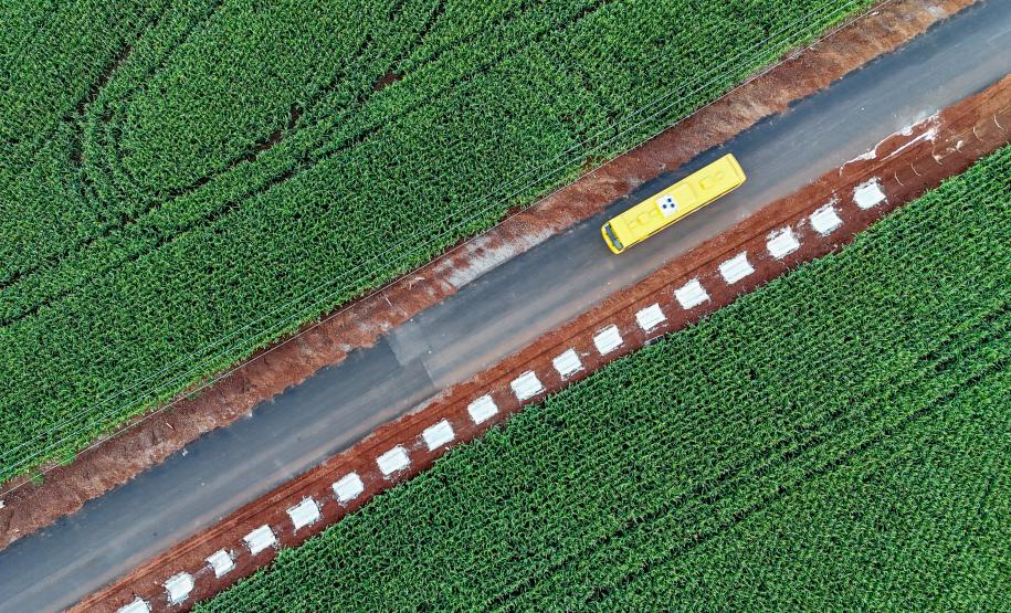 estrada entre Ramilândia e Santa Helena