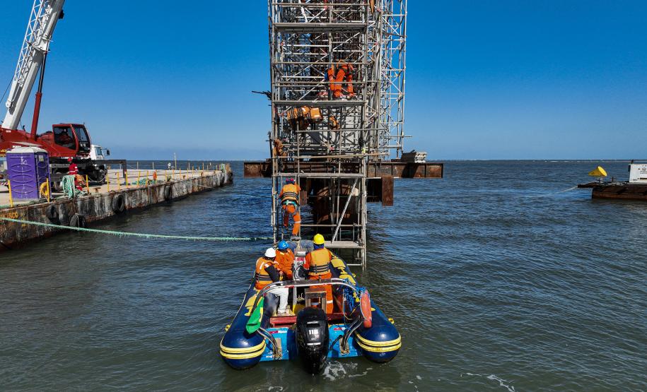 Obras ponte de guaratuba