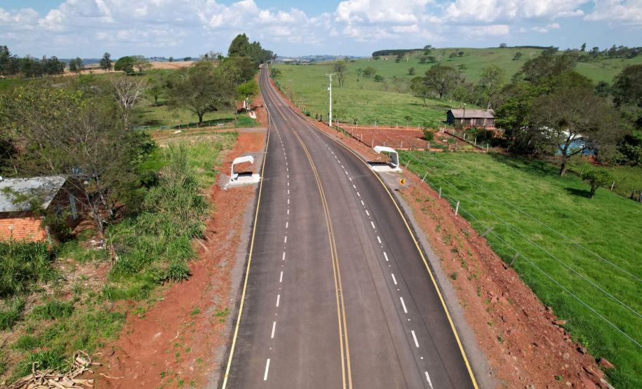 estrada entre Ramilândia e Santa Helena