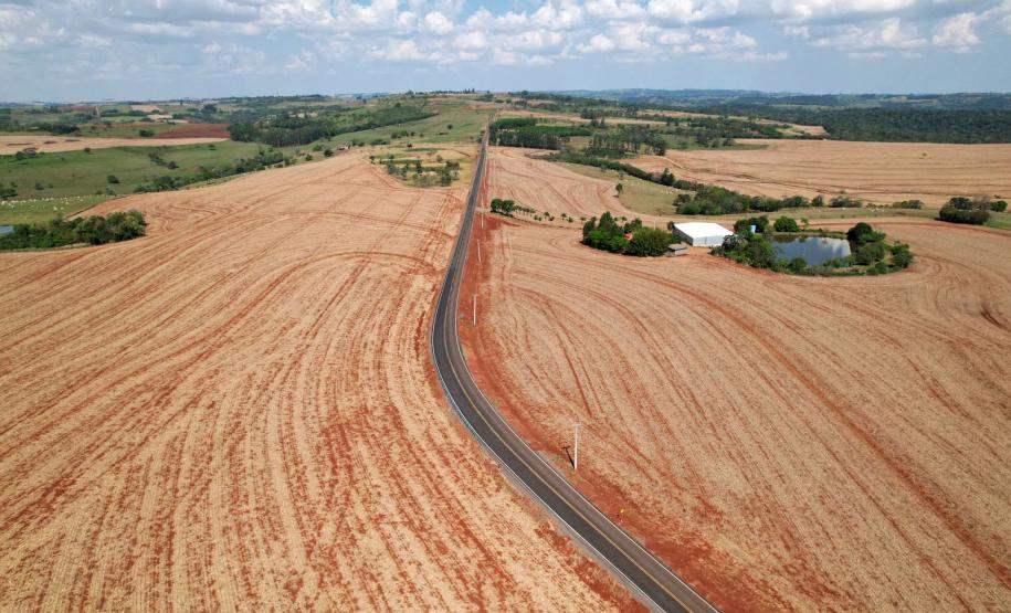 estrada entre Ramilândia e Santa Helena
