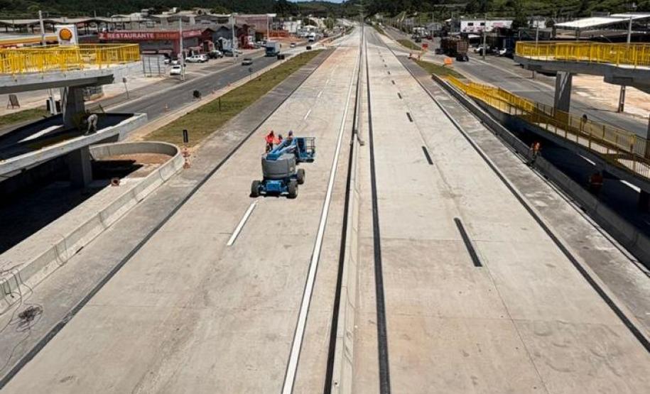 bras do segundo lote da duplicação da Rodovia dos Minérios