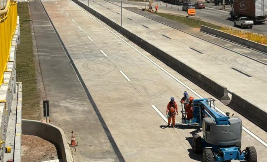 bras do segundo lote da duplicação da Rodovia dos Minérios