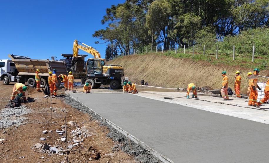 Obras da Duplicação em concreto da PRC-466