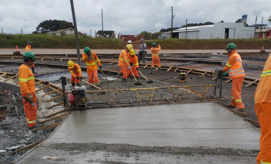 Obras da Duplicação em concreto da PRC-466