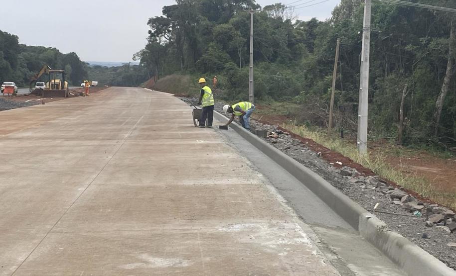 Obras da Duplicação em concreto da PRC-466