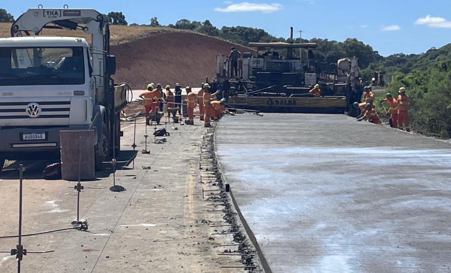 Obras da Duplicação em concreto da PRC-466