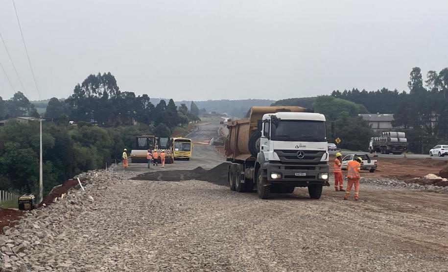 Obras da Duplicação em concreto da PRC-466