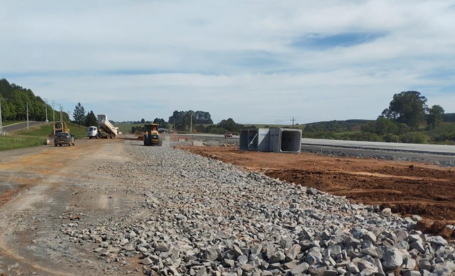 Obras da Duplicação em concreto da PRC-466