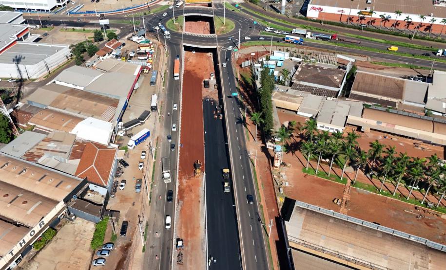Obras do novo Trevo do Catuaí em Maringá
