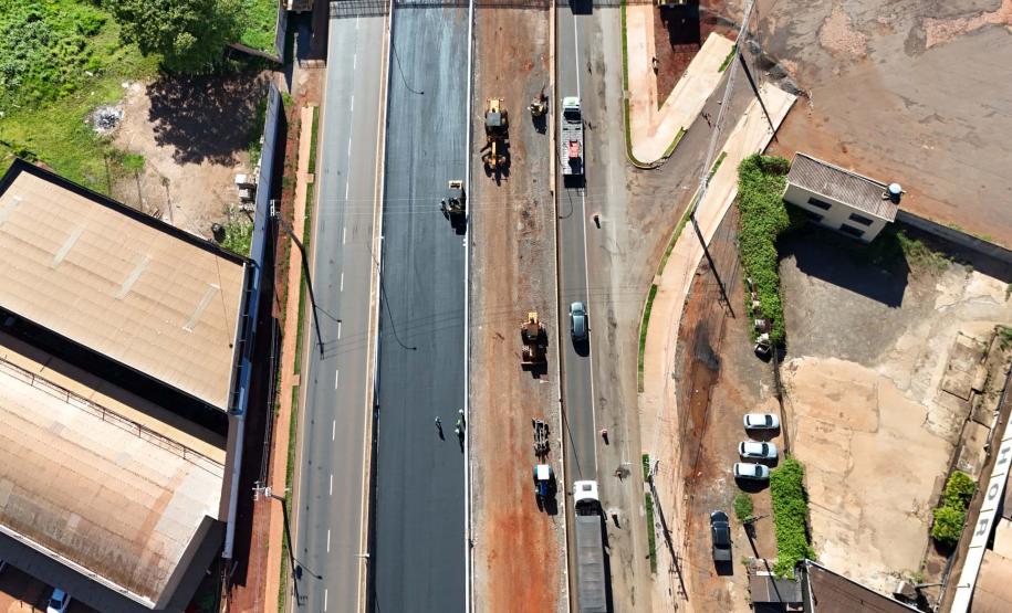Obras do novo Trevo do Catuaí em Maringá