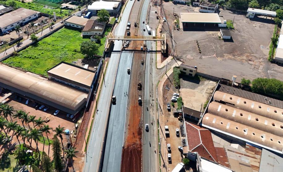 Obras do novo Trevo do Catuaí em Maringá