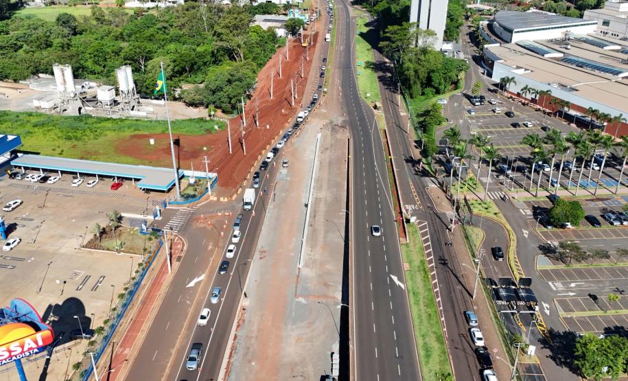 Obras do novo Trevo do Catuaí em Maringá