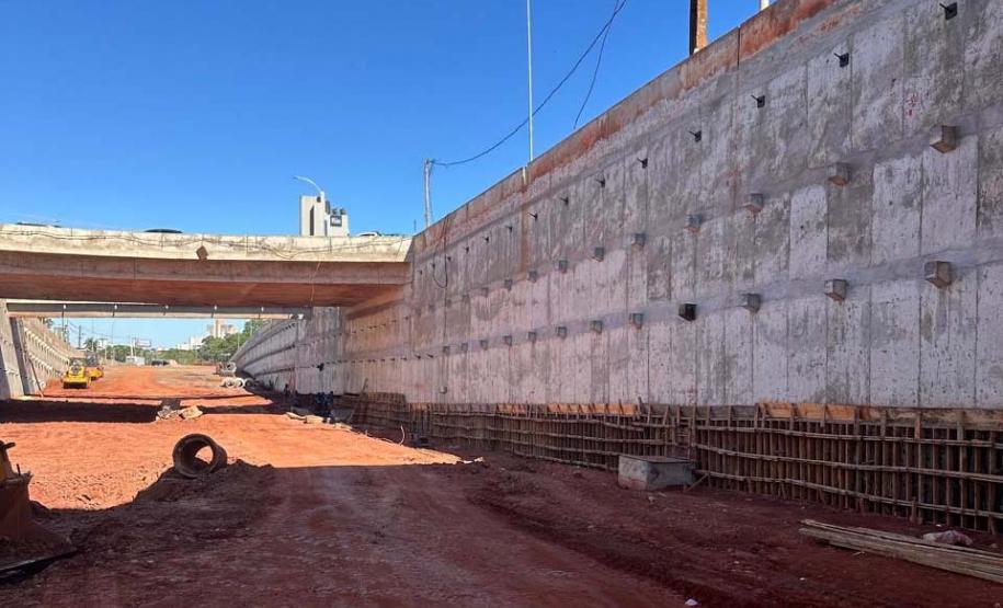 Obras do novo Trevo do Catuaí em Maringá
