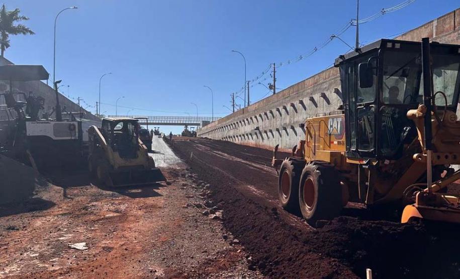 Obras do novo Trevo do Catuaí em Maringá