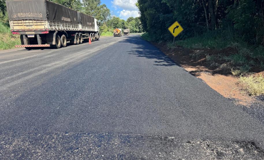 Rodovia entre Nova Tebas e Pitanga recebe serviços de conservação do DER/PR