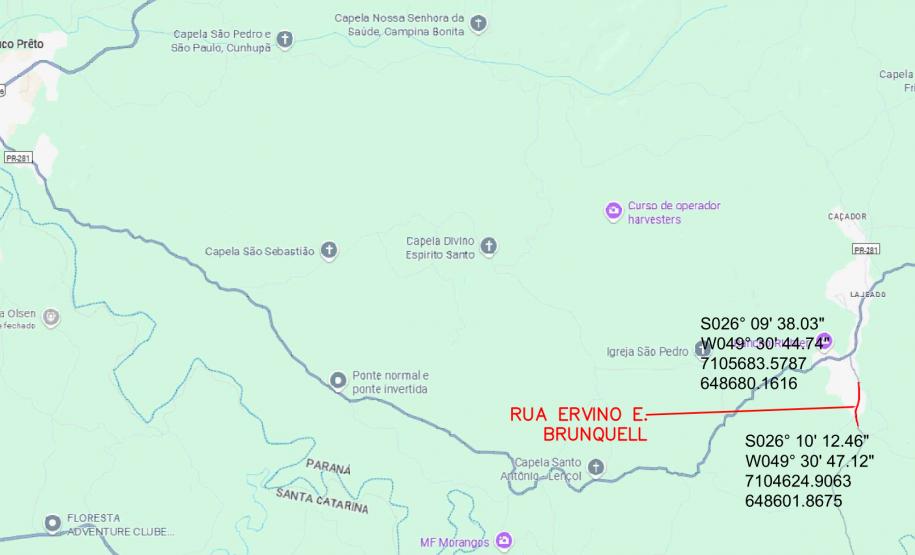 Rio Negro - Rua Ervino Ernesto Brunquell