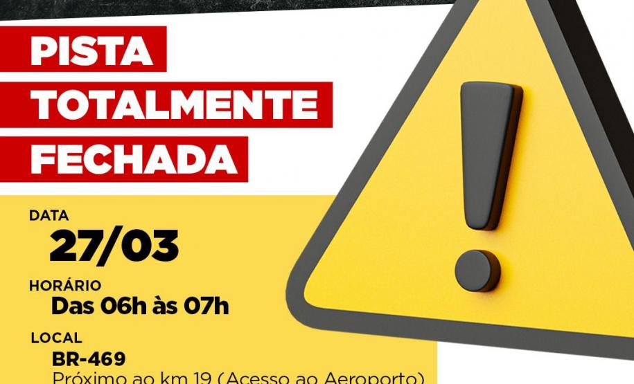 Rodovia das Cataratas será bloqueada nesta sexta de manhã para detonação de rochas