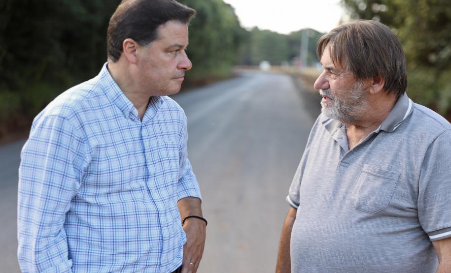 Com apoio do Estado, Teixeira Soares pavimenta centenária Estrada da Gruta
