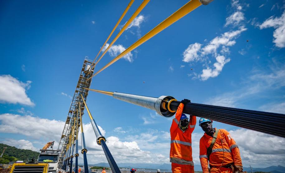 Iluminação, acessos e guarda-corpos: Ponte de Guaratuba entra na reta final de obras