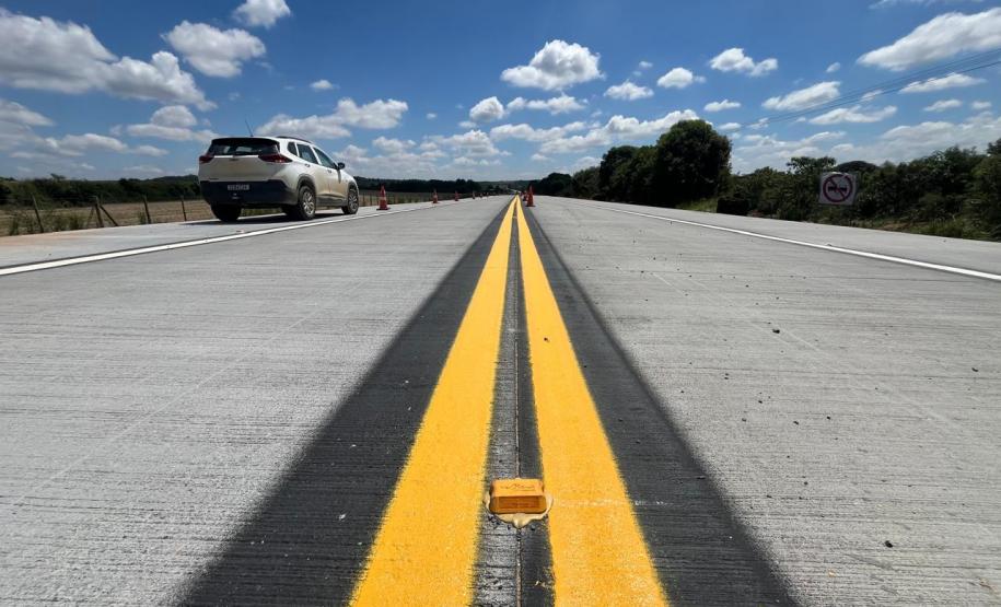 Restauração da PR-151 entre Ponta Grossa e Palmeira tem os primeiros quilômetros prontos