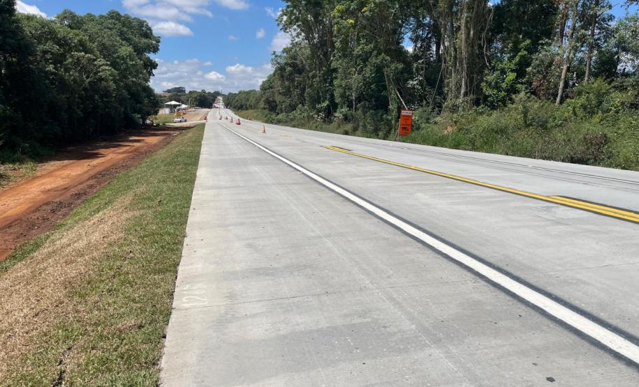 Restauração da PR-151 entre Ponta Grossa e Palmeira tem os primeiros quilômetros prontos