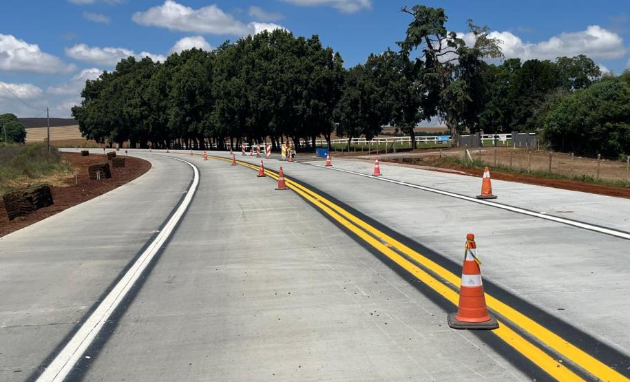 Restauração da PR-151 entre Ponta Grossa e Palmeira tem os primeiros quilômetros prontos