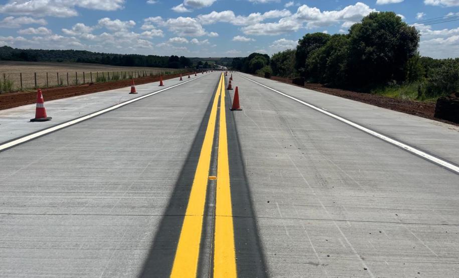 Restauração da PR-151 entre Ponta Grossa e Palmeira tem os primeiros quilômetros prontos